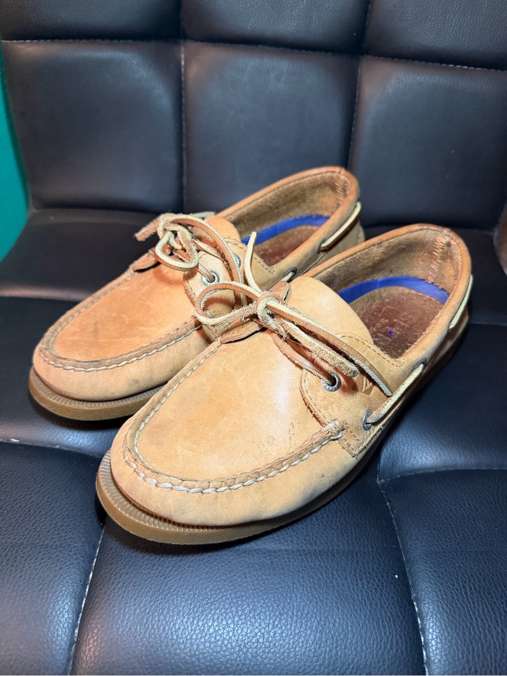 Sperry Men's Light Brown Leather Boat Shoes